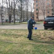 Наши работники на субботнике!